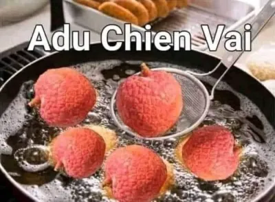 ảnh meme chơi chữ adu chien vai hài hước