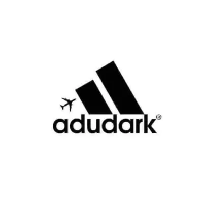ảnh meme dark adudark chế từ logo adidas