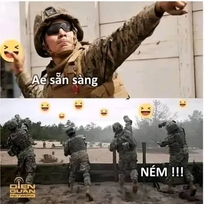 Ảnh meme ae sẵn sàng ném