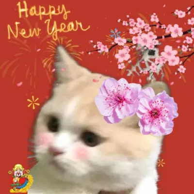 ảnh Avatar mèo tết 2024