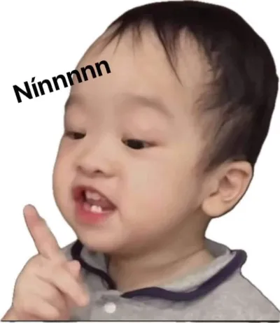 ảnh meme bựa Bé trai miêu tả cô giáo: "nín"