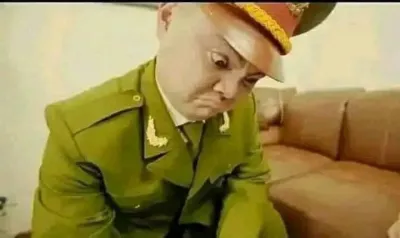 ảnh meme huyền thoại chú Mây trợn mắt cực hài hước