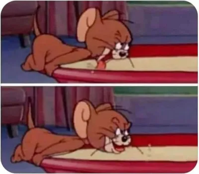 ảnh meme chuột Jerry liếm sữa mặt bựa