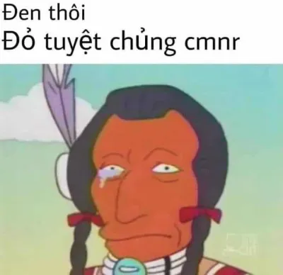 ảnh meme dark đen thôi đỏ tuyệt chủng cmnr