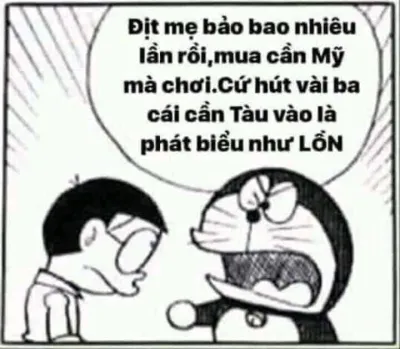 ảnh meme Doraemon chửi Nobita phát biểu như lol