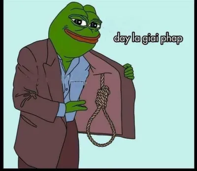 ảnh meme ếch xanh Pepe đây là giải pháp