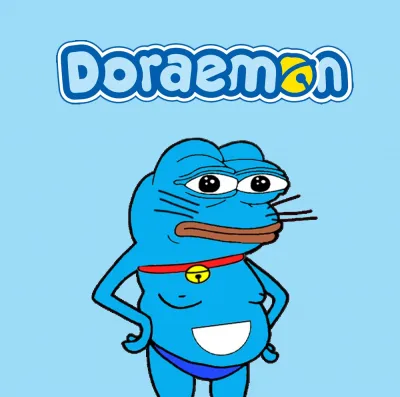 ảnh meme ếch xanh Pepe Doraemon