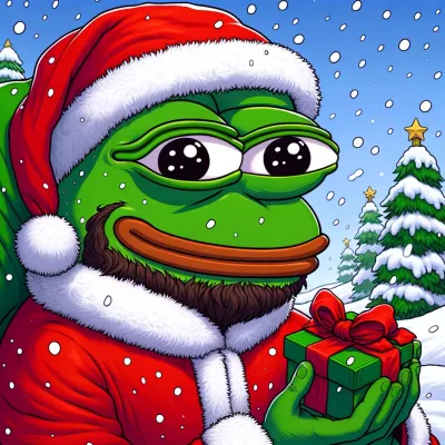 ảnh meme ếch xanh Pepe làm ông già Noel độc quyền Meme Chúa