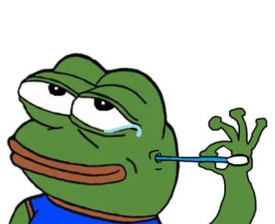 ảnh meme ếch xanh Pepe ngoáy tai