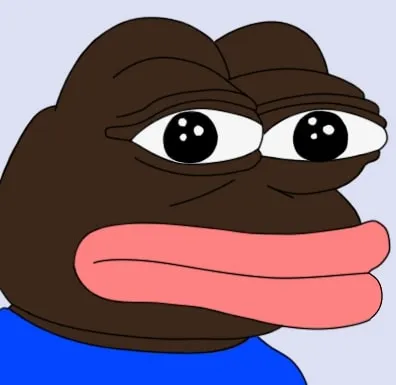ảnh meme ếch xanh Pepe nhưng không xanh lắm