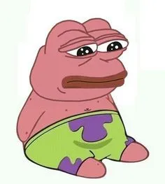 ảnh meme ếch xanh Pepe Patrick Star SpongeBob SquarePants