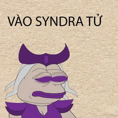 ảnh meme ếch xanh Pepe vào Syndra tử