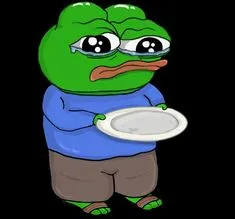ảnh meme ếch xanh Pepe xin ăn
