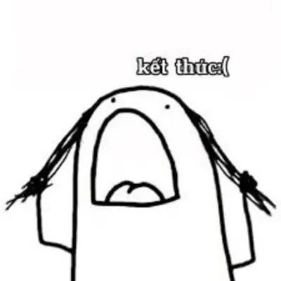ảnh meme Flork vò đầu bứt tai nói kết thúc