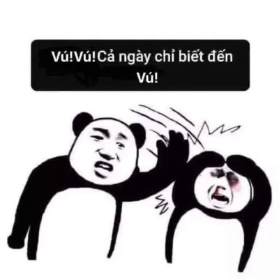 ảnh meme gấu trúc tàu khựa chửi cả ngày chỉ biết đến vú