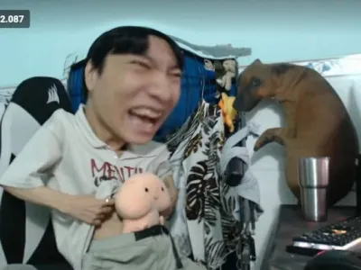 ảnh meme hài Hiếu Leblanc nhét con ciu vào quần