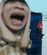 ảnh meme bựa Hiếu Leblanc ôm đầu khóc thét