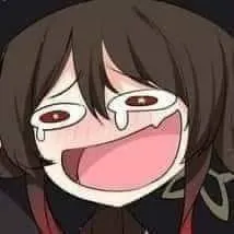 ảnh meme Genshin impact Hutao cười chảy nước mắt