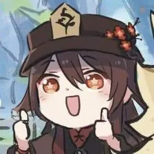 ảnh meme Genshin impact Hutao giơ tay thả like