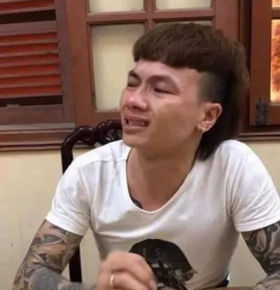 Ảnh meme Khá Bảnh hối hận khóc khi bị bắt