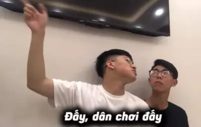 meme bựa Lê Bảo chỉ tay nói đấy, dân chơi đấy