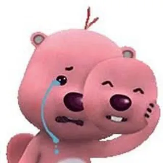 ảnh meme Loppy đeo mặt nạ cười nhưng thực tế đang khóc
