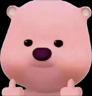 ảnh meme Loppy giơ hai tay fuck