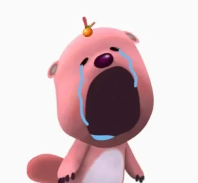 ảnh meme Loppy khóc to há hốc mồm