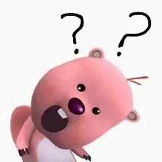 Ảnh meme Loppy nghiêng đầu há mồm với vể mặt chấm hỏi