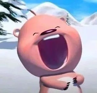 Ảnh meme Loppy ôm bụng cười đắc chí