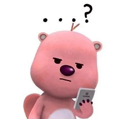 ảnh meme Loppy xem điện thoại vẻ mặt chấm hỏi khó hiểu