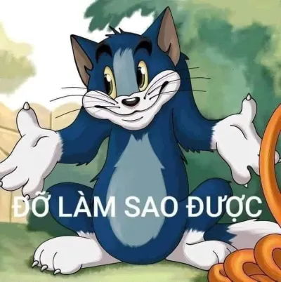 Ảnh meme mèo Tom đỡ làm sao được