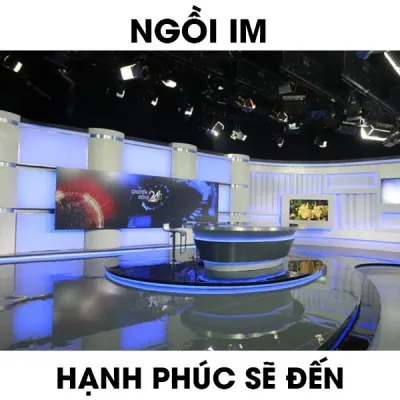 ảnh meme chơi chữ ngồi im Hạnh Phúc sẽ đến