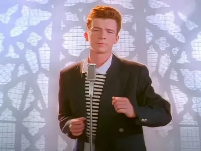 ảnh meme huyền thoại Rick Roll