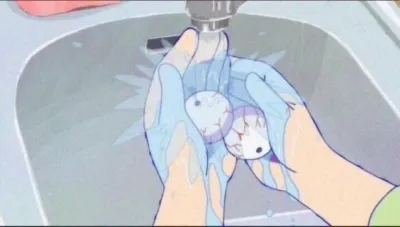 ảnh meme rửa mắt dưới vòi nước