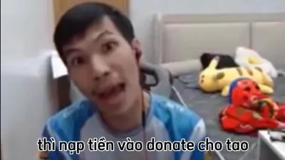 ảnh meme hài Sena nạp tiền vào donate cho tao