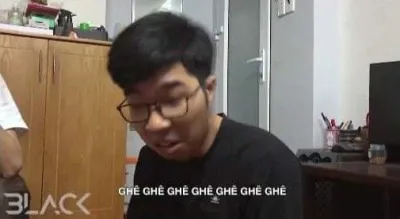 Ảnh meme Thành Senpai BlvckVines nói ghê ghê ghê