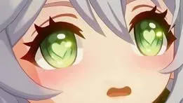 ảnh meme Genshin impact thảo thần Nahida với khuôn mặt cute, đôi mắt trái tym