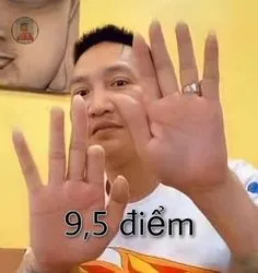 ảnh meme Thầy Huấn 9,5 điểm