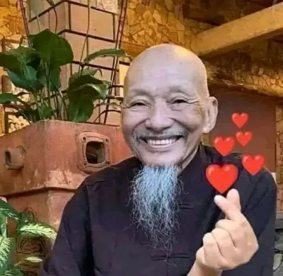 ảnh meme Thầy Ông Nội thả tym