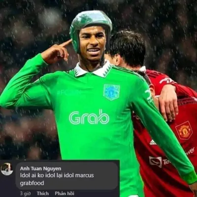 ảnh meme chế bựa Tiến sĩ Marcus GrabFood của Man Utd