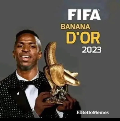 meme Vinícius and FIFA BANANA D'OR 2023